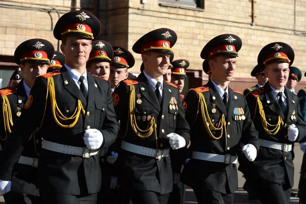 Gli studenti del corpo cadetti della polizia di Mosca . — Foto Stock