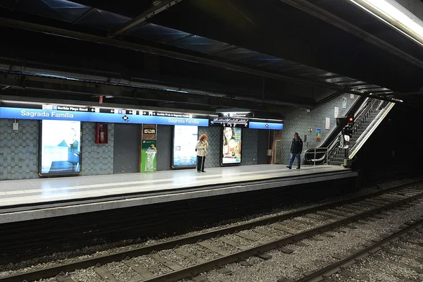 Tunnelbanan i Barcelona. — Stockfoto