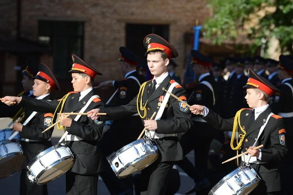 The students of the Moscow cadet corps of the police. — Stock Photo, Image