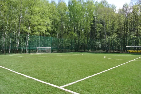 Voetbalveld in het Park Meschersky. Moskou — Stockfoto