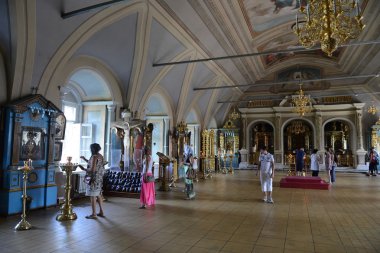 Moskova. Novodevichy Manastırı. İç varsayım Kilisesi