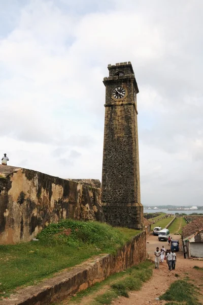 Torre del reloj de la ciudad en la ciudad de Galle — Foto de Stock