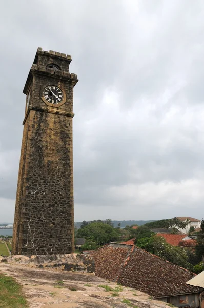 Torre del reloj de la ciudad en la ciudad de Galle — Foto de Stock