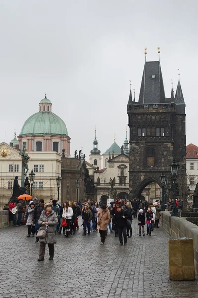 Prag. Floden Vltava. — Stockfoto