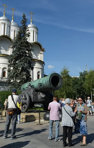 Цар-гармата - середньовічні артилерії шматок, пам'ятник російська артилерія — стокове фото