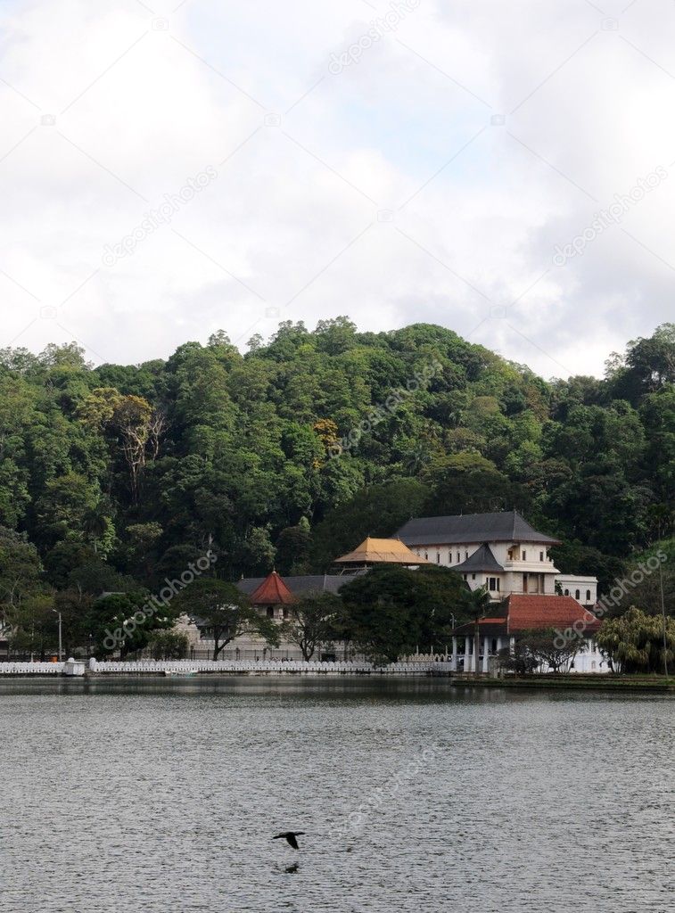 View of  lake in Kandy.