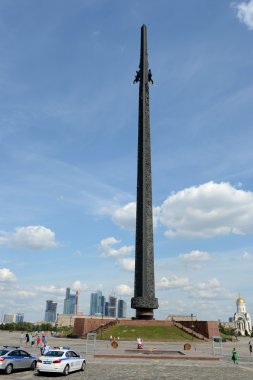 Moskova'da Poklonnaya tepede anıt.