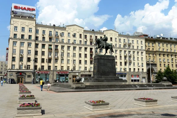 Памятник Юрию Долгорукому в Москве — стоковое фото