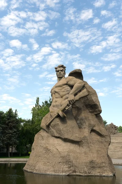 Sculpture "Fight to the death" of the Mamaev Kurgan in Volgograd. — Stock Photo, Image