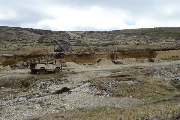 Kopalnia złota na wyspie Tierra del Fuego — Zdjęcie stockowe