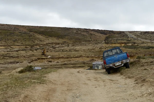 A mina de ouro na ilha de Tierra del Fuego — Fotografia de Stock