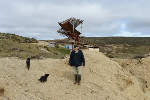 A mina de ouro na ilha de Tierra del Fuego . — Fotografia de Stock