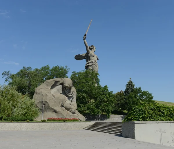 Пам'ятник - ансамбль "до Сталінградської битви «герої в Волгоград. — стокове фото