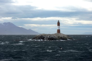 Beagle kanalı yılında deniz feneri. Tierra Del Fuego. Arjantin
