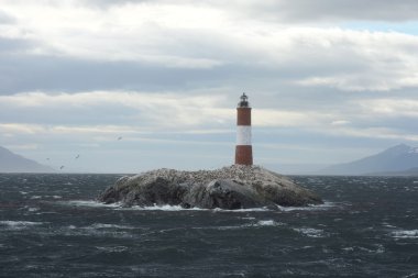 Beagle kanalı yılında deniz feneri.