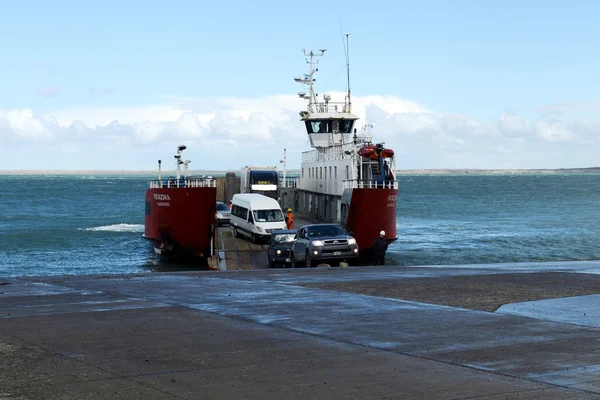 Ferry crossing in the Magellan Strait. — Stock Photo, Image