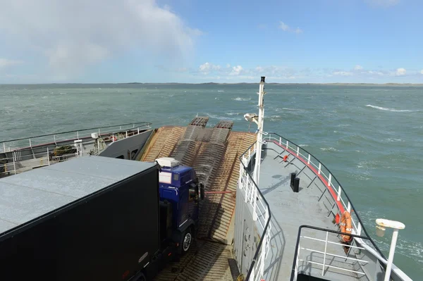 Ferry crossing in the Magellan Strait. — Stock Photo, Image