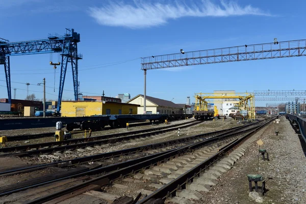 Treinstation Moskou-passagier-Paveletskaya. — Stockfoto