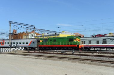 Moscow-yolcu-Paveletskaya tren istasyonu.