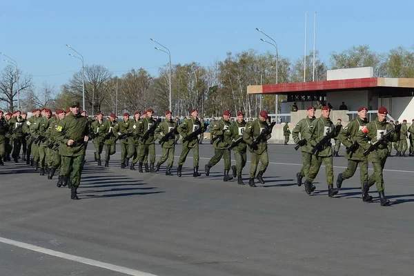 Sur le terrain de parade de l'unité militaire des troupes internes du MIA de Russie . — Photo