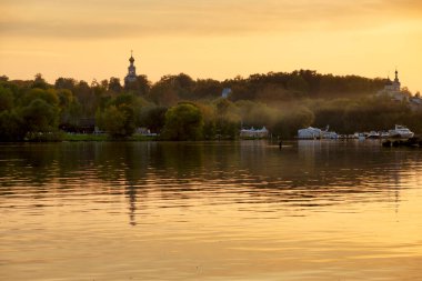 Moskova Nehri 'nde akşam.