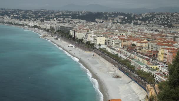 City view Cote dAzur Nice France. — Stock Video