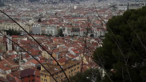 Paesaggio urbano con edifici XIX secolo . — Video Stock