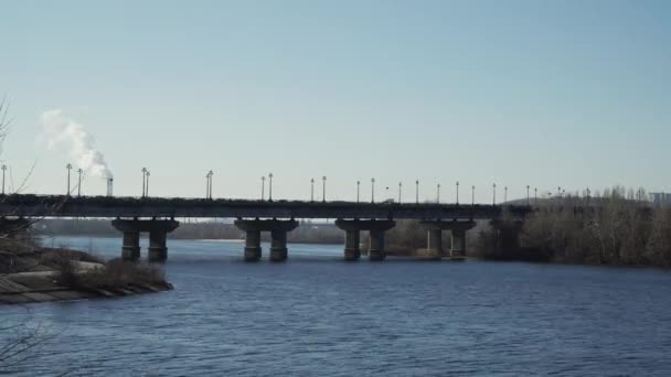 Traffico sul ponte, Time Lapse — Video Stock