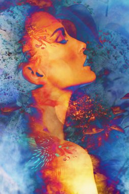 Fantazi kadın portresi