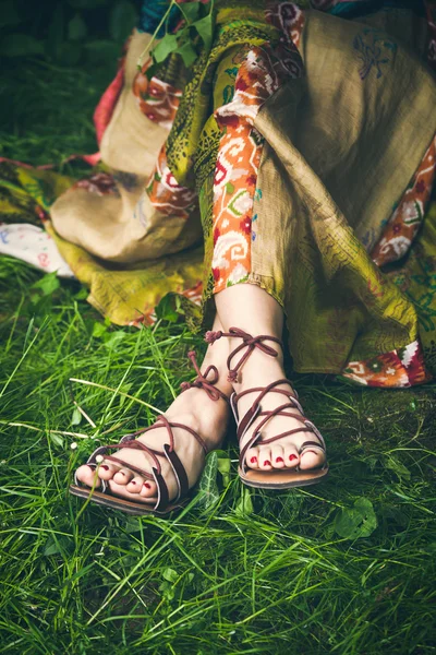 Zomer boho fashion — Stockfoto