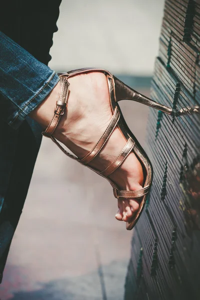 High heel sandals — Stock Photo, Image