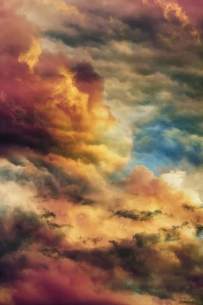 Hermoso Fondo Nubes Coloridas —  Fotos de Stock