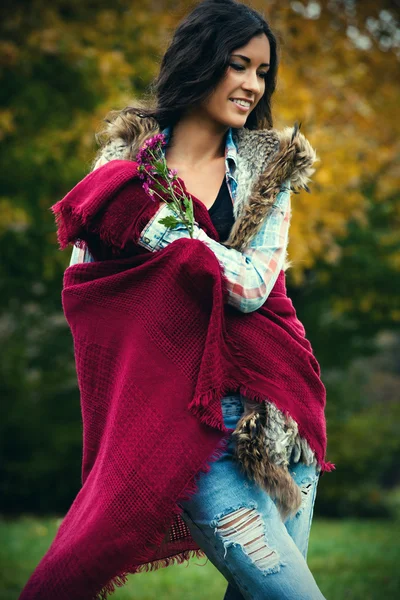 Herfst mode look — Stockfoto