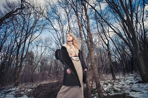 Mujer de moda de invierno — Foto de Stock