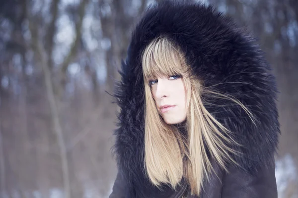 Retrato de moda de invierno — Foto de Stock