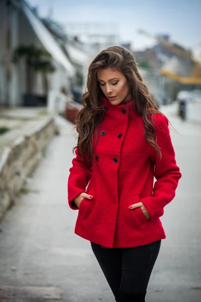 Vintern mode flicka — Stockfoto