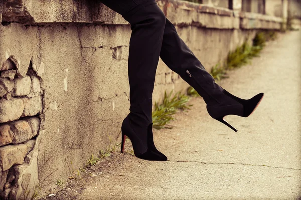 Stivali con tacco alto — Foto Stock