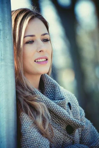 Retrato de mulher outono — Fotografia de Stock