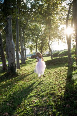 Ormanın içinden çalışan