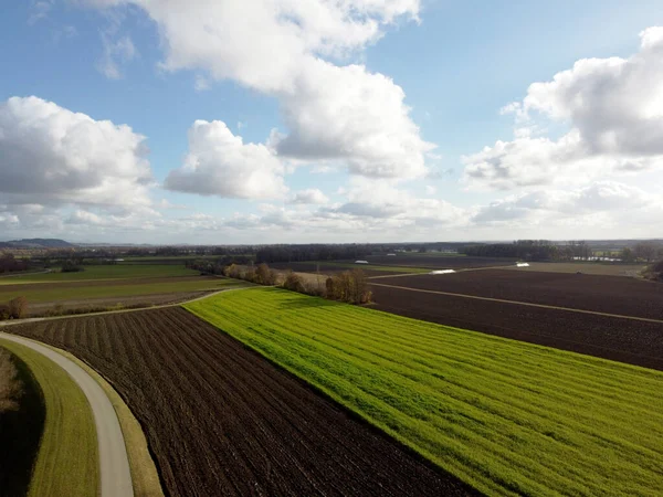 Spätsommerliche Landschaftsaufnahme Des Donauraums Der Bayerischen Oberpfalz Bei Wrth Der — Stockfoto