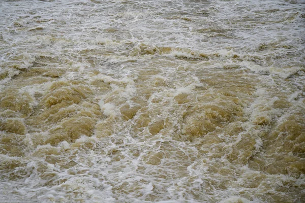 Inondazione Sul Danubio Nella Chiusa Geisling Vicino Ratisbona Baviera — Foto Stock