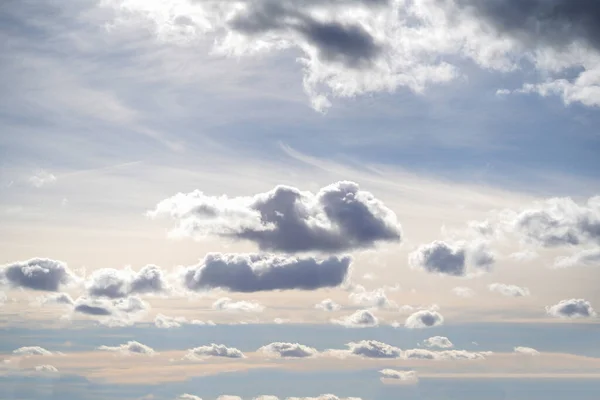 Nubes Fotografiadas Una Tarde Febrero Baviera — Foto de Stock