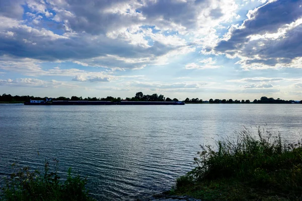 Река Дунай Старые Воды Сфотографированы Баварии Недалеко Регенсбурга — стоковое фото