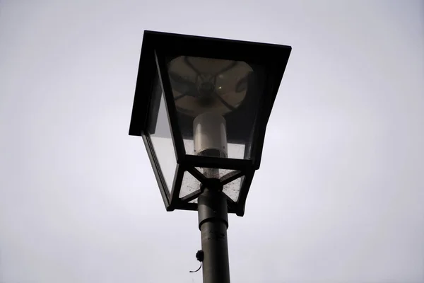 Oude Lampen Langs Weg Die Nog Steeds Bedrijf Zijn Vandaag — Stockfoto