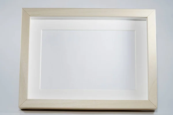 Picture Frame Wooden Frame Photographed Frontally Studio Shadows — Stock Photo, Image