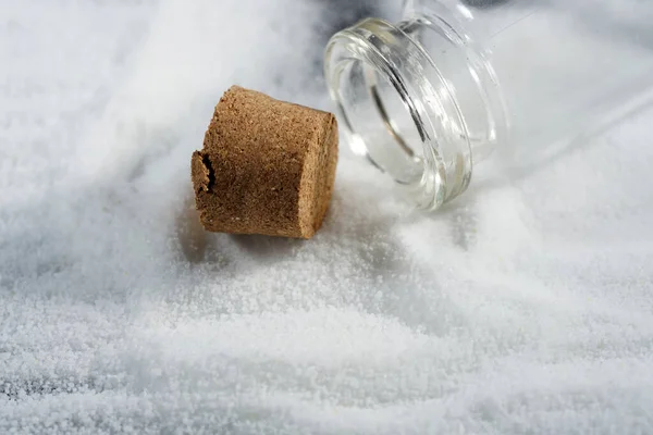 Flour Macro Lens Photographed Colorful Gradient Studio — Stock Photo, Image