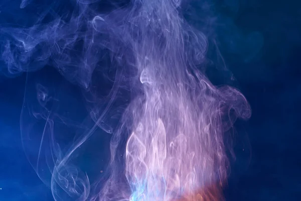 Smoke Incense Stick Color Foils Photographed Studio — 스톡 사진