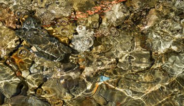 Doku, arka plan olarak doğal mineral maddeden yapılmış bir taşın katmanı.             