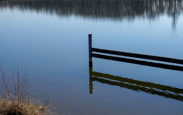 Río Danubio Sus Antiguas Aguas Son Fotografiadas Baviera — Foto de Stock