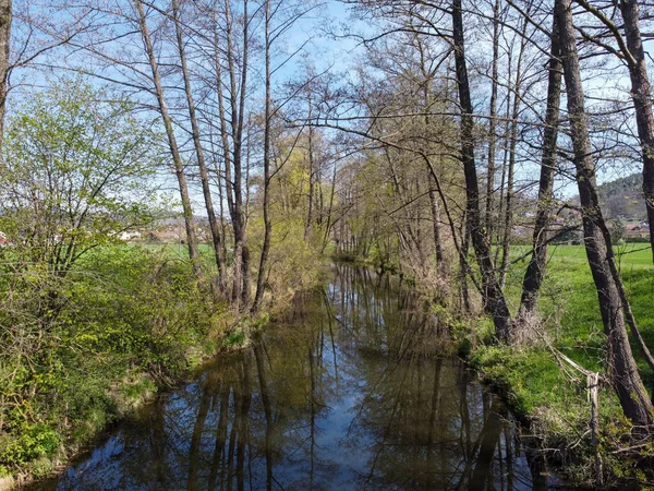 Dunaj Jego Stare Wody Fotografowane Bawarii — Zdjęcie stockowe